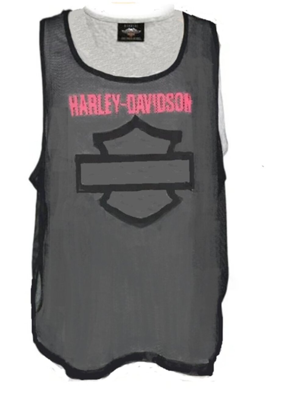 Harley Davidson Mesh Overlay Tank Top